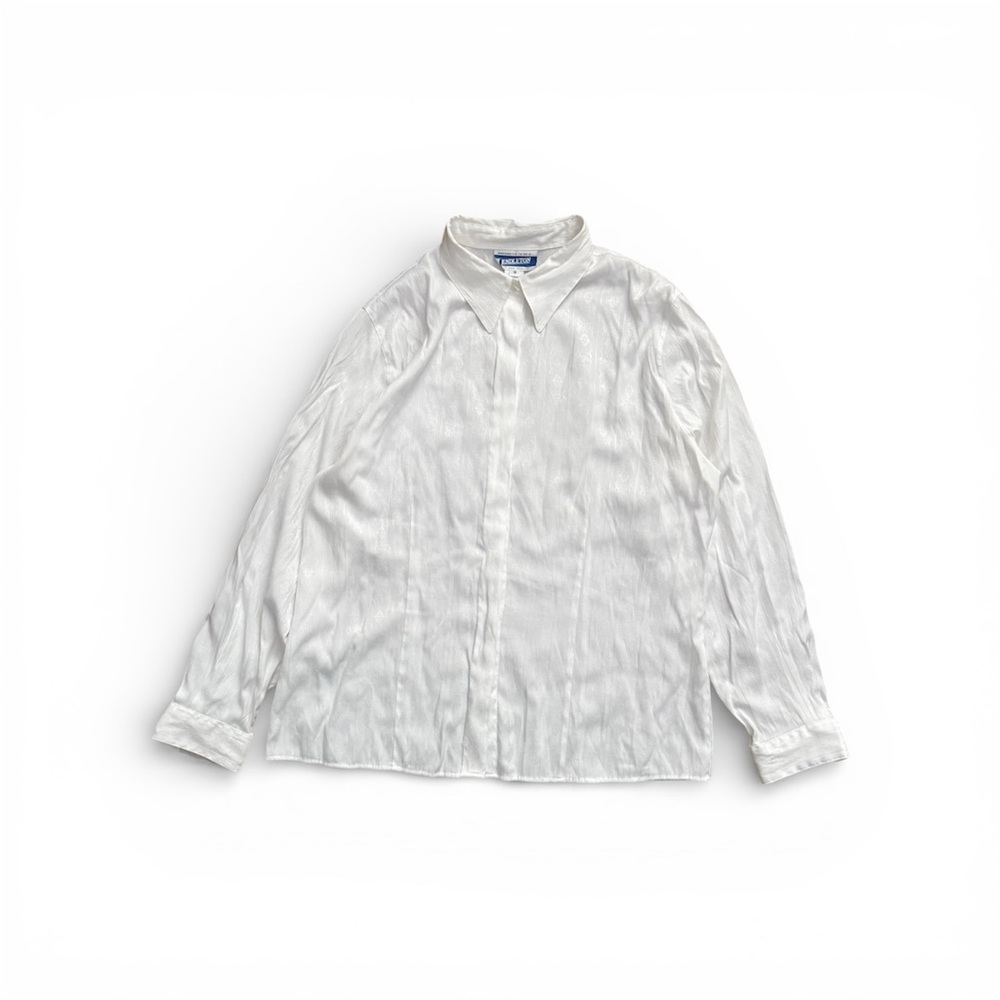 Vintage Pendleton White Button Up Shirt Womens Size 18